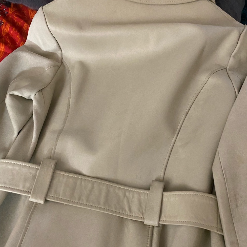 Vintage Genuine Leather Lined Coat - Picture 5 of 16